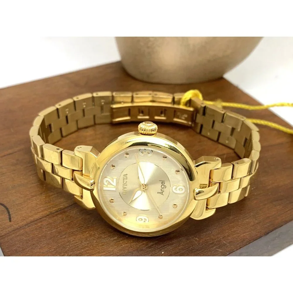 Invicta Angel Women’s Gold-Tone Bracelet Watch